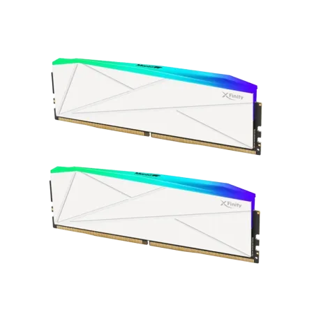 رم دسکتاپ DDR5 دوکاناله 5600 مگاهرتز CL36 وی کالر مدل Manta XFinity RGB ظرفیت 32 گیگابایت