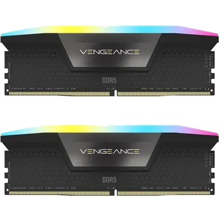 رم دسکتاپ DDR5 دوکاناله 6400 مگاهرتز CL36 کورسیر مدل VENGEANCE RGB ظرفیت 32 گیگابایت