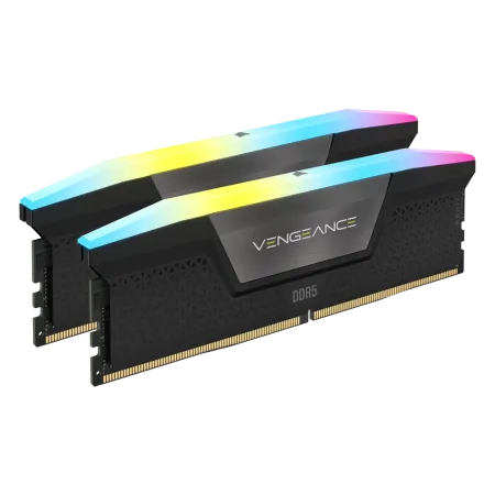 رم دسکتاپ DDR5 دوکاناله 6400 مگاهرتز CL36 کورسیر مدل VENGEANCE RGB ظرفیت 32 گیگابایت