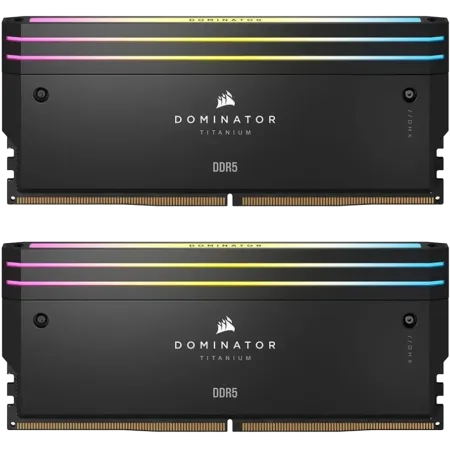 رم دسکتاپ DDR5 دوکاناله 7200 مگاهرتز CL34 کورسیر مدل Dominator Titanium RGB ظرفیت 32 گیگابایت