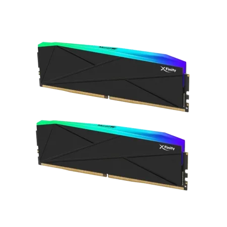 رم دسکتاپ DDR5 دوکاناله 7200 مگاهرتز CL34 وی کالر مدل XFinity RGB 2+2 KIT ظرفیت 32 گیگابایت