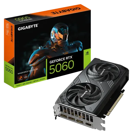 کارت گرافیک گیگابایت مدل GEFORCE RTX 5060 WINDFORCE MAX OC Editon 8GB