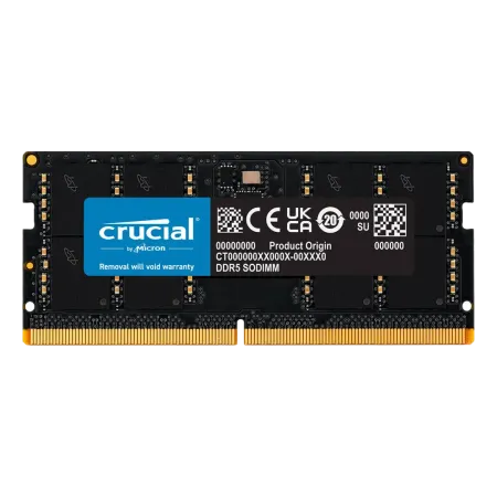 رم لپ تاپ DDR5 تک کاناله 5600 مگاهرتز CL46 کروشیال ظرفیت 8 گیگابایت