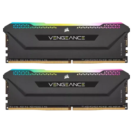 رم دسکتاپ DDR4 دوکاناله 3600 مگاهرتز CL18 کورسیر مدل VENGEANCE RGB PRO ظرفیت 16 گیگابایت