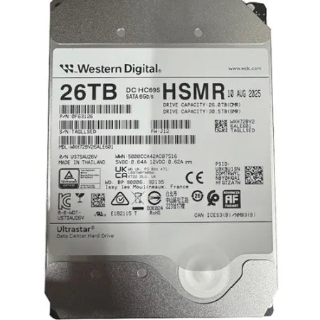 هارد اینترنال وسترن دیجیتال مدل Western Digital DC HC695 UltraStar 26TB